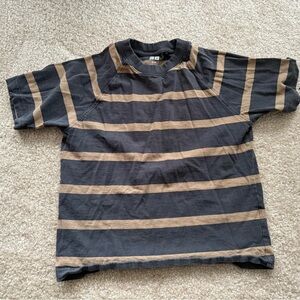 5 for $20 SALE! Boys cotton Uniqlo striped brown t shirt